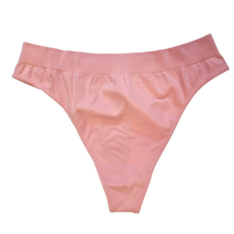 Cinderella seamless thong - pink - the luxe nude