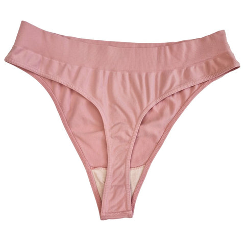 Cinderella seamless thong - pink - the luxe nude