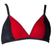 Figura red black yoga bralette - the luxe nude