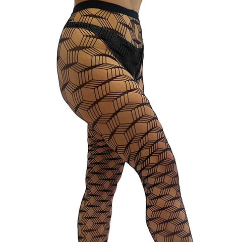 Kora tights fish nets - the luxe nude