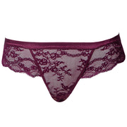 Morada purple sheer lace thong  - the luxe nude