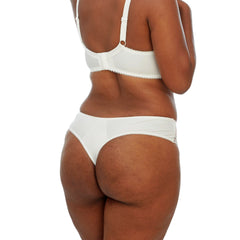 Caramel white thong back - the luxe nude